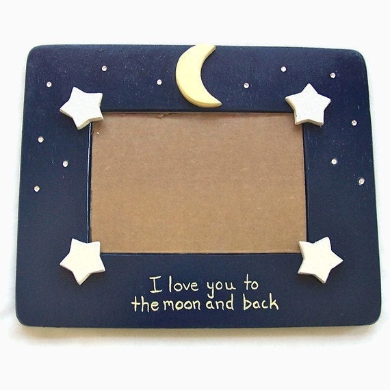 Items similar to Picture Frame - I Love You to the Moon and Back on Etsy