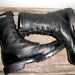 Corcoran Black Leather Jump Boots with Patent Leather Heel and Toe - Unisex and in AMAZING Condition