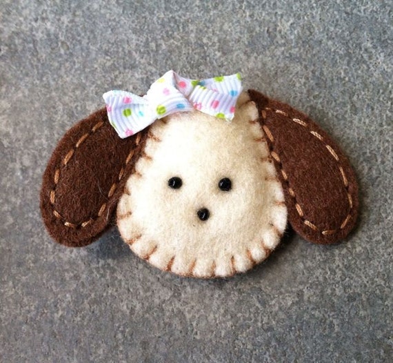 Puppy Hair Clip Puppy Dog Hair Clip Dog with Polka Dotted