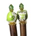 Cute Hair Sticks in Lime, Chartreuse, Long Hair Accessories, Owls