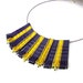Purple Gold Necklace, Upcycled Jewelry
