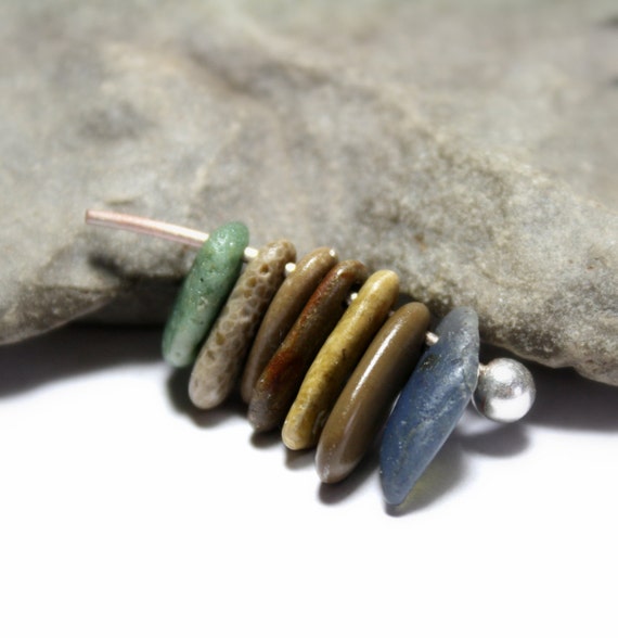 Beach Stone Jewelry Supplies Organic Pebble Beads for Making