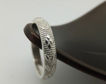 leaf pattern wedding ring band