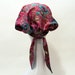 Headscarf, Head Scarf and Head Wrap Style, Pink Silk Chameuse, French Hair