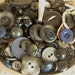 Vintage DARKS Black & Gray Sewing Buttons Assortment LOT of 50