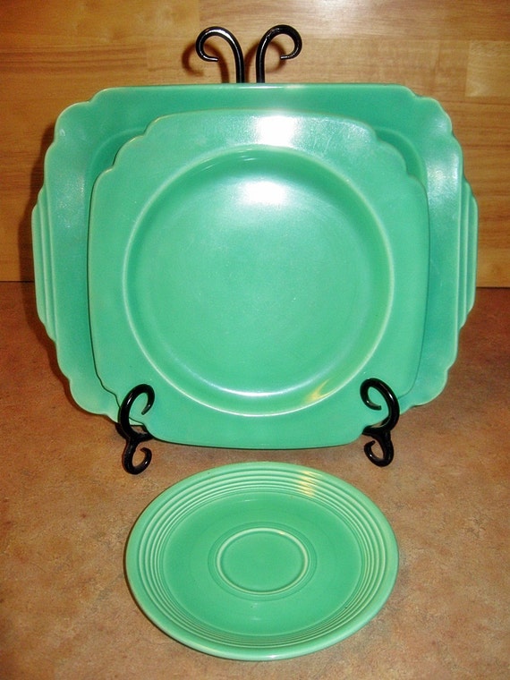 Vintage Riviera and Fiestaware Mid Century Collection Plates