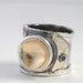 Ring Size 10.5 - Sterling Silver And Gold Set With Sapphire Handmade From Israel