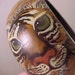 Unique Vintage TIGER Design Wide Wood Cuff Bracelet