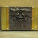 Grichels leather and wooden extra large trinket box - "Trubin" 14302 - dark chocolate brown with green star eyes