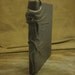 Grichels large leather journal/sketchbook - metallic gray with custom metallic silver foil eye