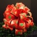 Christmas Tree Topper Bow, Christmas Bow Topper, Tree Top Bow, Red Christmas Tree Ribbon Large (4) 8 ft Streamers