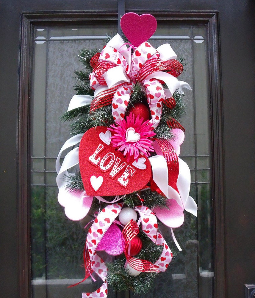 Valentine Wreath Valentines Day Door Wreath Candy 8537