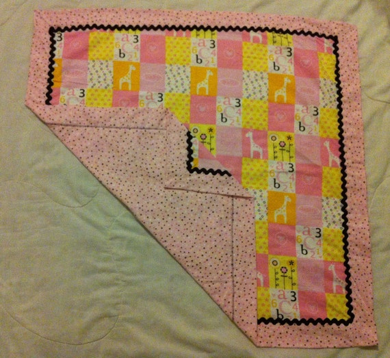Items similar to Cute Baby GIRL Receiving Blanket on Etsy