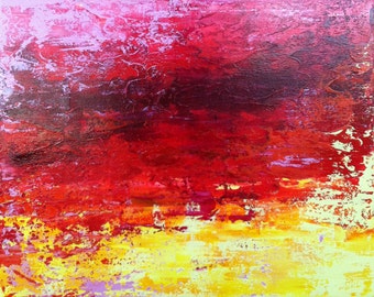 Abstract Original Painting. 16x20x1.5 on stretched gallery canvas. Ready to hang in your hip-contemporary space.