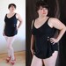 SALE Plus Size Vintage 1960s Bathing Swim Suit Black With Union Label // Midnight Skinny Dip Summer Fashion // Size 14/16/18