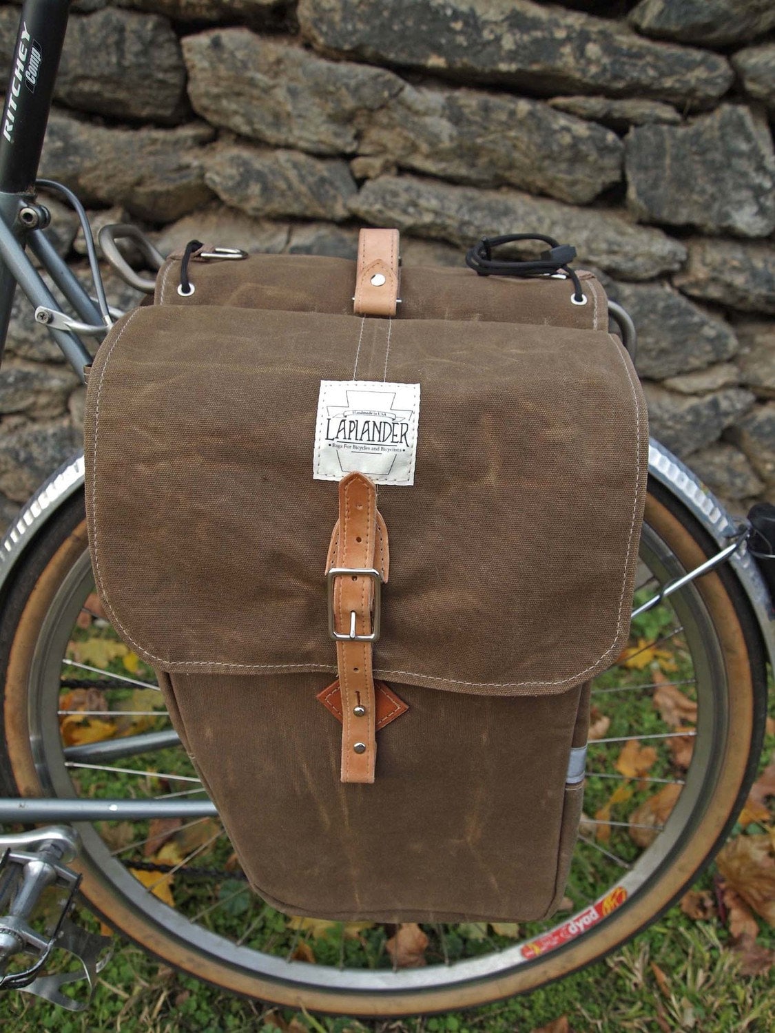 waxed canvas motorcycle panniers