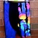 90s Unisex Spandex Rainbow Bike Short Medium