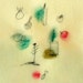 Whimsical Flowers / Mixed Media Drawing on Japanese Paper / Spring Meditation no.2