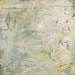 Floating Meditation Drawing in Blue and Green / Mixed Media on Paper