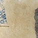Book Pages Embroidered in Blue / Mixed Media on Japanese Paper