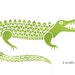 Alligator - Mini Block Print
