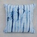 Pillow : Natural Indigo Dyed Soft Sanded Canvas with Pin Stripe Pattern