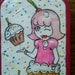 cupcake girl - A Metal Tin