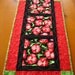 Quilted Table Runner, Table Runner, Floral Quilted Tablerunner, Handmade Table Runner