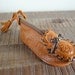 Vintage Mexican Leather Moccasin Coin Purse