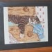 COMPLETED CROSS STITCH - Cat in Clothes Trunk