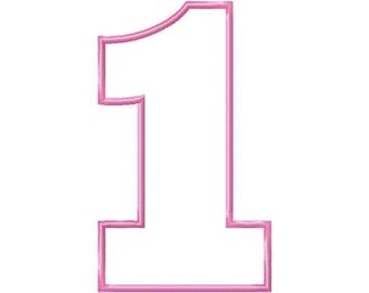 Number+4+Birthday+Cake+Template number 1 birthday numbers block applique machine embroidery font one ...
