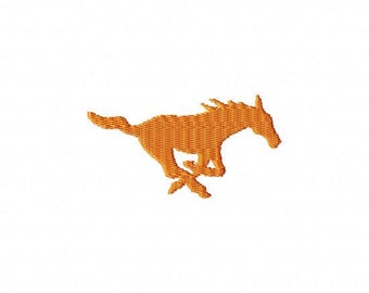 Ford mustang horse embroidery design #3