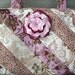 Purse - Classy Marsala and Gold with Hand Made Brooch