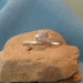 Rough Diamond Engagement Ring Wedding Band Set Silver White Raw Specimen Bridal JJDLJewelryArt