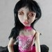 Art Doll Josephine made with polymer clay by hand