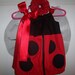 Ladybug Halloween Costume Size 3 and 4 Red and Black with flower and headband