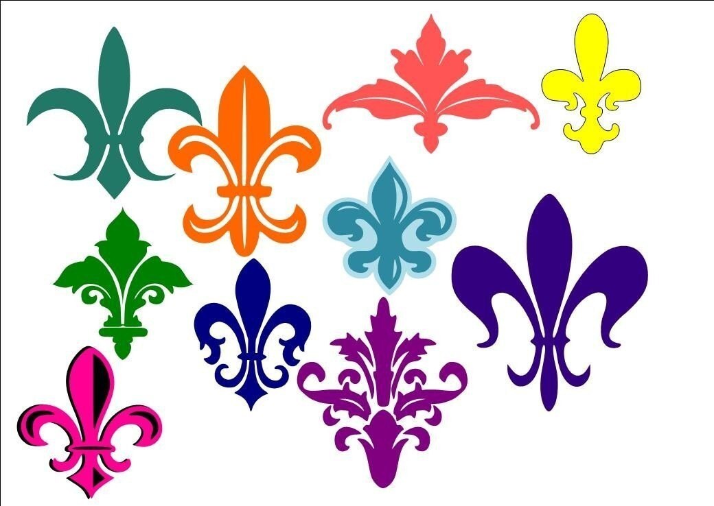 10 Fleur De Lis SVG cut files