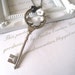Antique Silver Skeleton Key Necklace