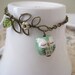 Owl on Leafy Branch Bracelet