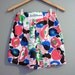 Floral High Waisted Shorts Vintage Bright Colors Small