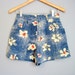 Floral Shorts Vintage High Waisted Beach 90s Small
