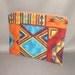 Cosmetics Bag - Medium Padded Zippered Pouch - SOUTHWEST - Native American - Turquoise