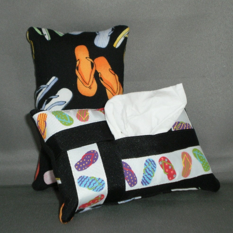 Kleenex Pocket Size Tissue Pack Cover Holder FLIP FLOPS