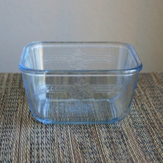 Vintage Fire King Sapphire Blue Refrigerator Dish by sariloaf