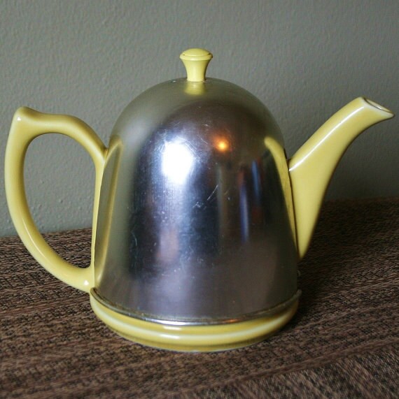Mid Century Metal Teapot Insulated Cover