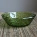 Vintage Anchor Hocking Soreno Green Glass Bowl - Textured