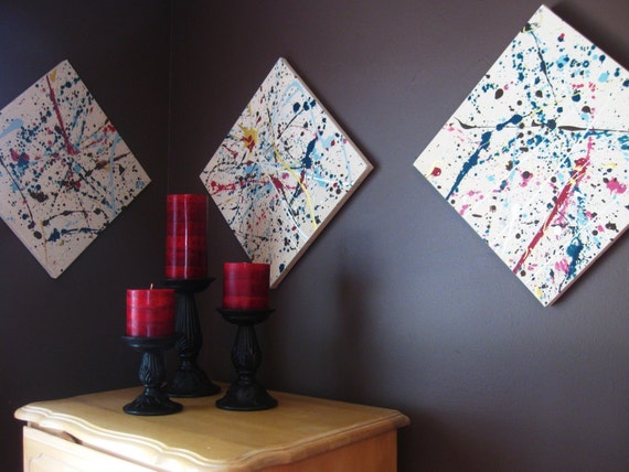 Items similar to Custom Splatter Paint Wall Art on Etsy