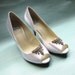 Vintage Rhinestone Shoe Clips - Mad Men Era