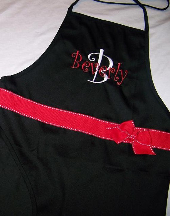 Embroidered and Personalized Aprons that are Personalized Free
