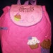 Personalized Toddler Backpack Stephen Joseph Backpack Monogrammed Backpack Cupcake Applique -- Click for More Options---